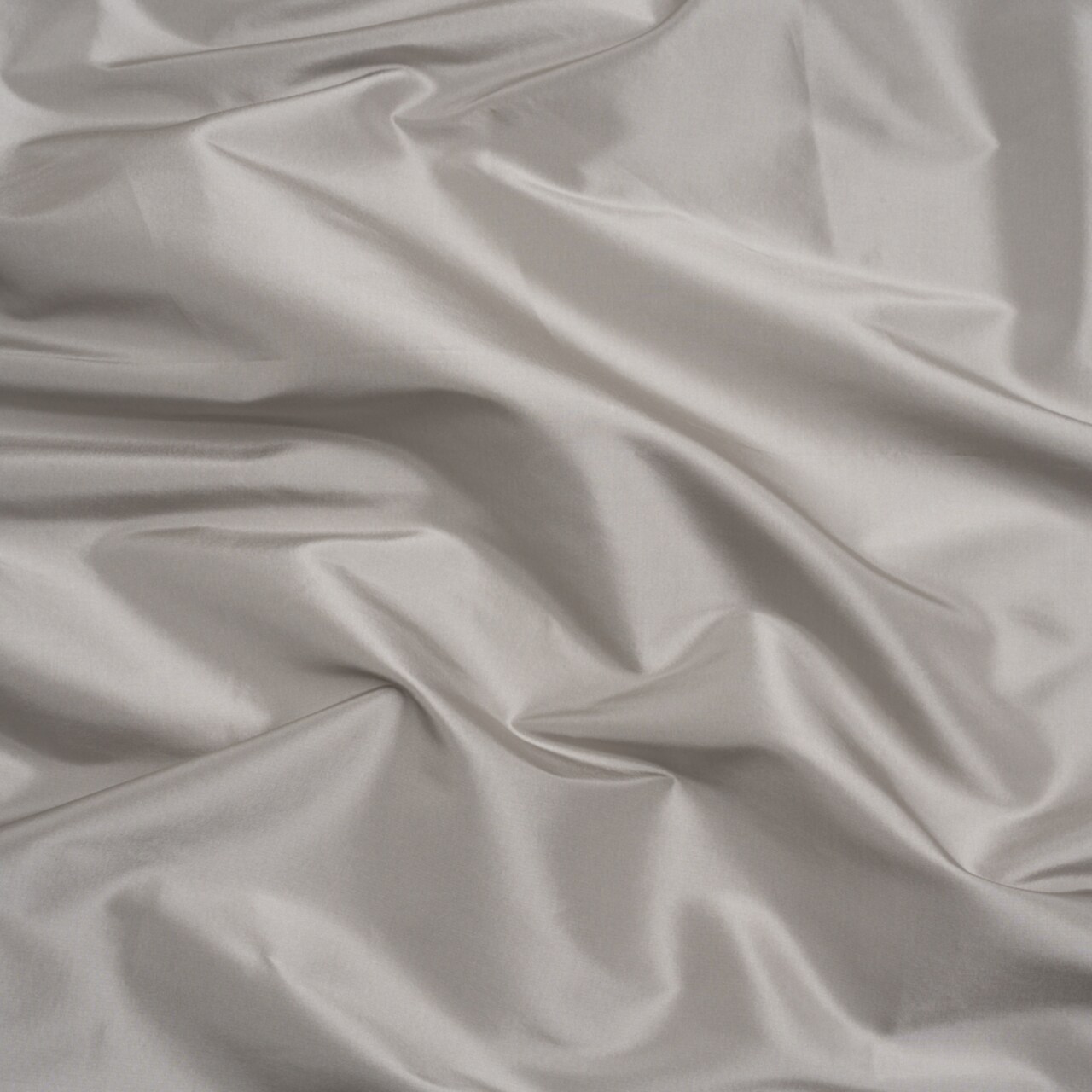 1 Yard Premium Silk Taffeta Fabric in Silver Gray Solid Silk 54 Inch Wide